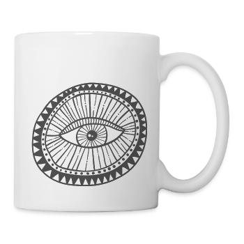 Magisches Auge - Tasse - Weiß - Rechts