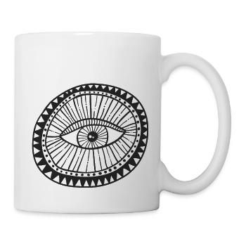 Magisches Auge - Tasse - Weiß - Rechts