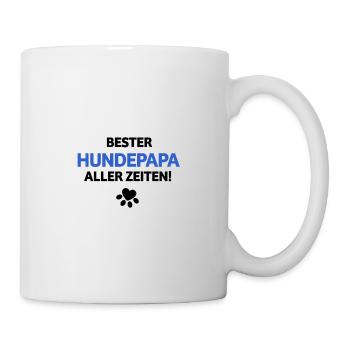 Bester Hundepapa aller Zeiten - Tasse - Weiß - Rechts