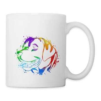 Labrador Colorful Dog Dog Love Dog Owner - Mug - white - Right