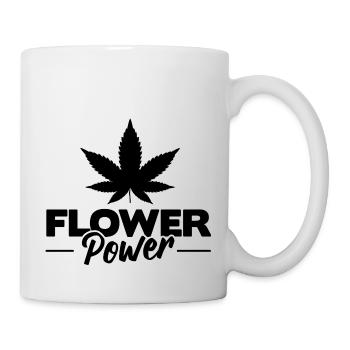 flower power cbd cannabis cadeau - Mug blanc - blanc - Droite