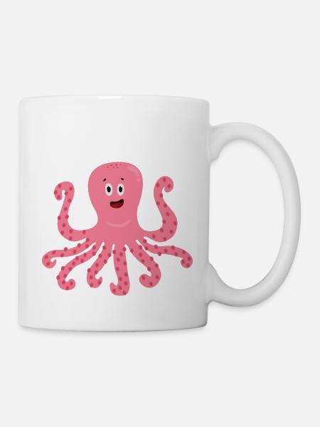 Poulpe - Mug blanc - blanc