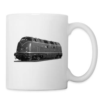 V 200 diesel locomotive Deutsche Bundesbahn - Mug blanc - blanc - Droite
