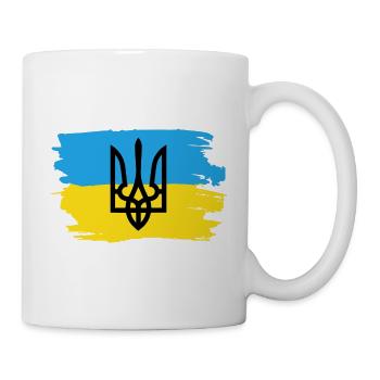 Trysub drapeau cadeau Ukraine Ukrainien Kiev - Mug blanc - blanc - Droite