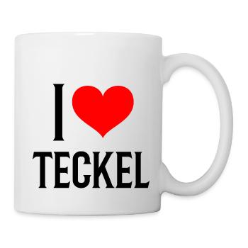 i Herzdackel - Ich liebe meinen Dackel - Tasse - Weiß - Rechts
