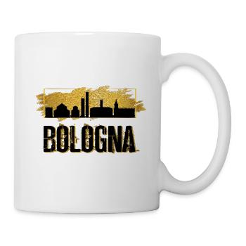 Bologna Italy City Skyline Home Love Gold - Mug - white - Right