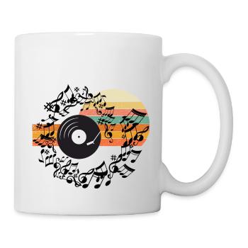 Notes de musique Musique Musiciens Partitions Clés Partitions Notes de musique - Mug blanc - blanc - Droite