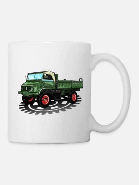 Unimog - Oldtimer - Offroad - Dispositif moteur universel - Mug blanc - blanc