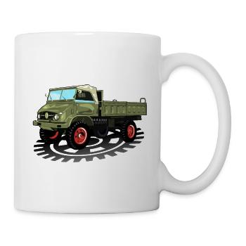 Unimog - Oldtimer - Offroad - Dispositif moteur universel - Mug blanc - blanc - Droite