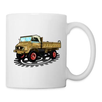 Unimog - Oldtimer - Offroad - Dispositif moteur universel - Mug blanc - blanc - Droite