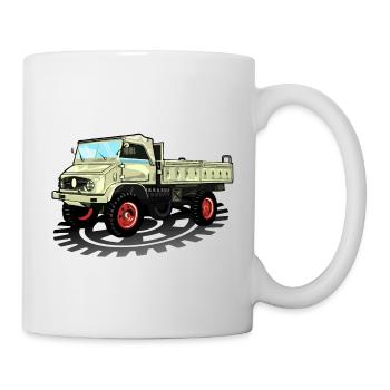 Unimog - Oldtimer - Offroad - Dispositif moteur universel - Mug blanc - blanc - Droite