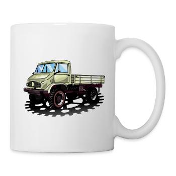 Unimog - Oldtimer - Offroad - Dispositif moteur universel - Mug blanc - blanc - Droite