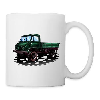 Unimog - Oldtimer - Offroad - Dispositif moteur universel - Mug blanc - blanc - Droite