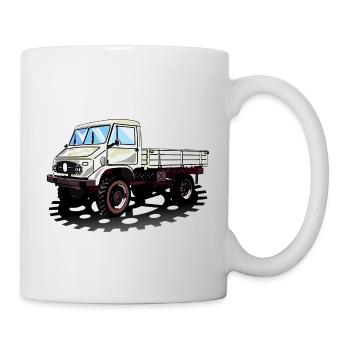 Unimog - Oldtimer - Offroad - Dispositif moteur universel - Mug blanc - blanc - Droite