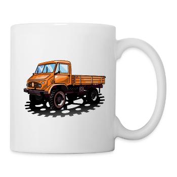Unimog - Oldtimer - Offroad - Dispositif moteur universel - Mug blanc - blanc - Droite