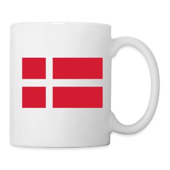 Drapeau du Danemark - Mug blanc - blanc - Droite