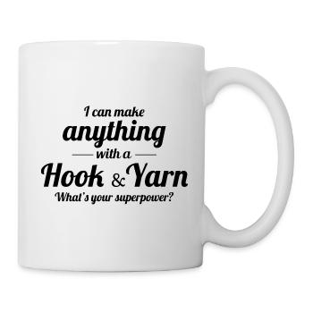 Crochet Crochet Crocheter Drôle - Mug blanc - blanc - Droite