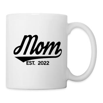 2022, Soon To Be Mom, Schwangerschaft enthüllung - Tasse - Weiß - Rechts