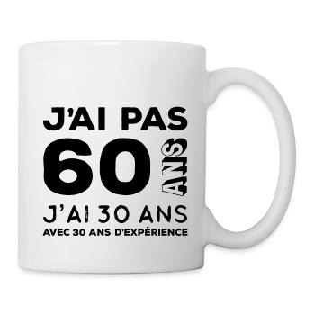 Anniversaire 60 ans - Mug blanc - blanc - Droite