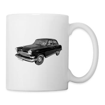 Wolga GAZ M 21 Pkw UDSSR Rußland Sowjetunion - Tasse - Weiß - Rechts