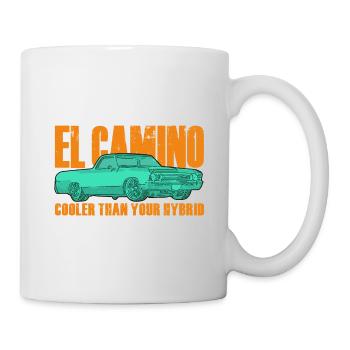 el camino cooler than hybrid - Mug - white - Right