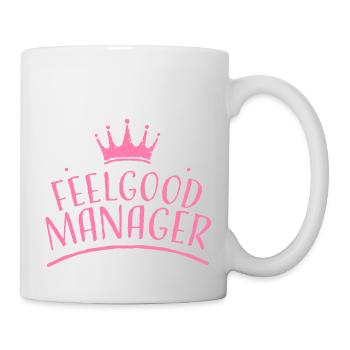 Gestionnaire de bien-être rose couronne - Mug blanc - blanc - Droite