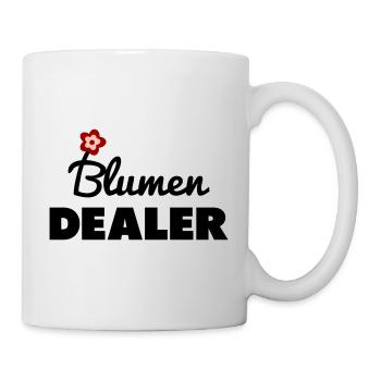 Blumen Dealer Blumenverkäufer - Tasse - Weiß - Rechts