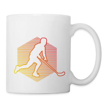 Floorball Unihockey Spieler Herren Jungen - Tasse - Weiß - Rechts