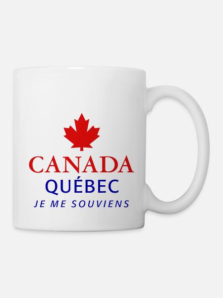 Kanada Quebec Maple Leaf Ahornblatt I love Canada - Tasse - Weiß