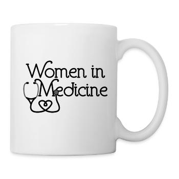 Frauen in der Medizin, Arzt, Angehörige der Gesundheitsberufe - Tasse - Weiß - Rechts
