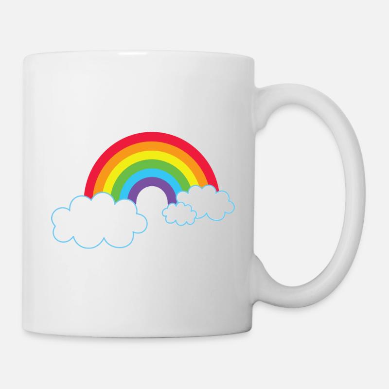 Arc-en-ciel - Mug blanc - blanc