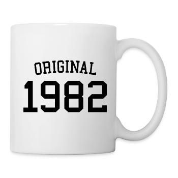Original 1982 - 40 Jahre alt - Geschenk zum 40. Geburtstag - Tasse - Weiß - Rechts