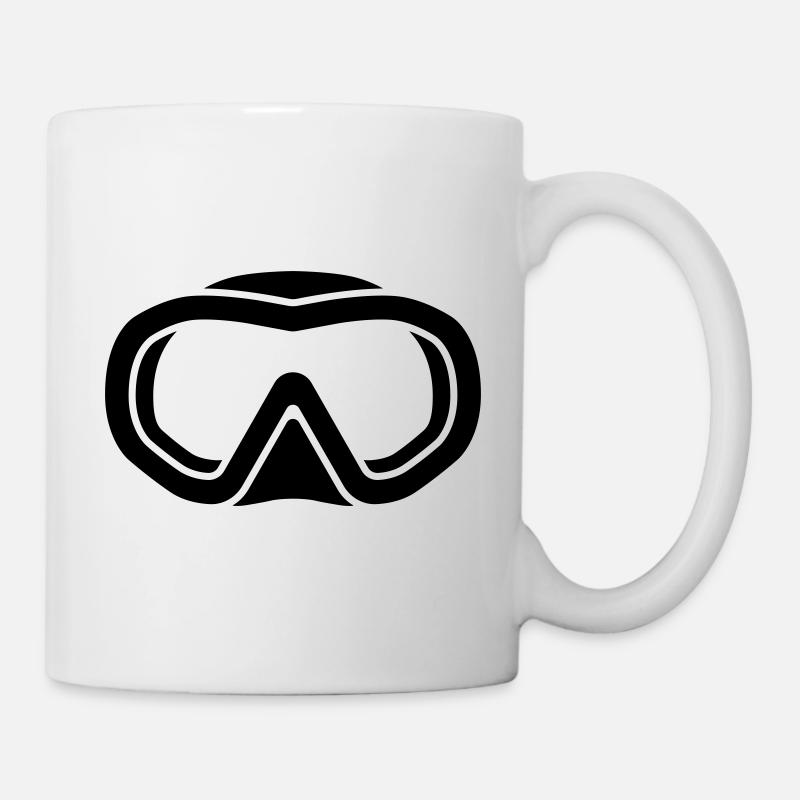 freediving logo - Mug - white