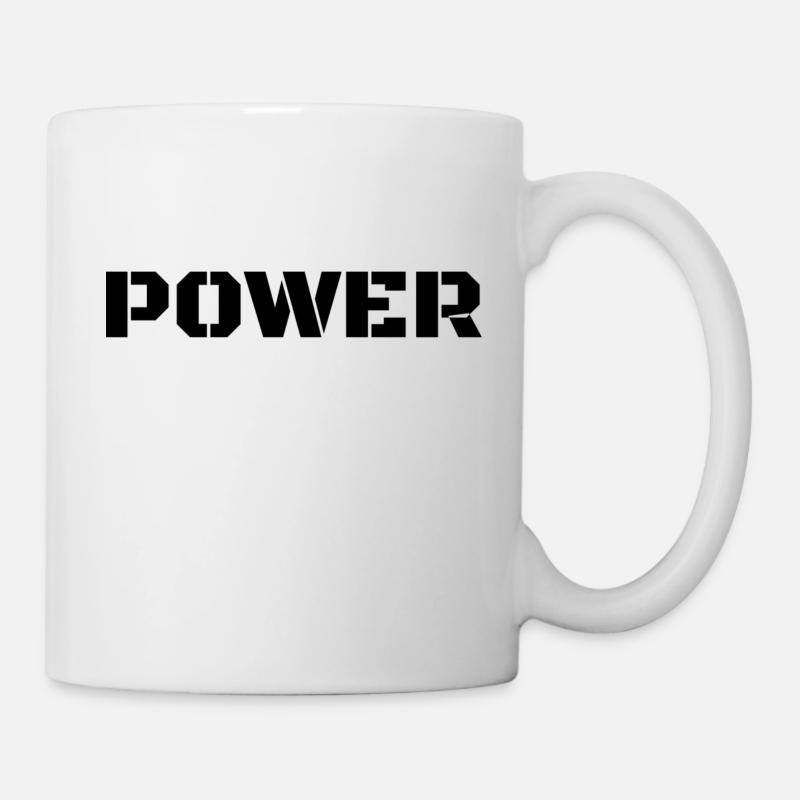 Power - Tasse - Weiß