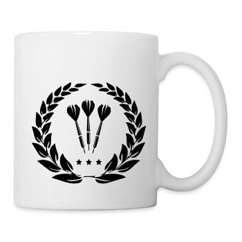 Kranz Dart - Tasse - Weiß - Rechts
