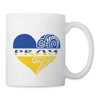 Ukraine Pray - Tasse - Weiß - Rechts