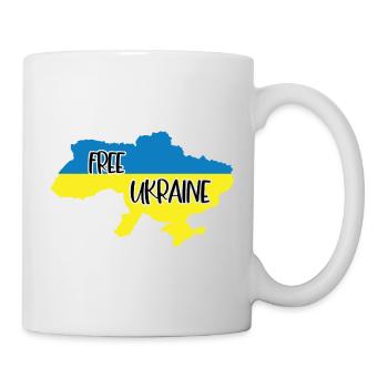 Free Ukraine Map - Mug - white - Right