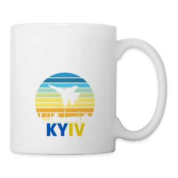 I Stand With Ukraine , The Ghost of Kyiv - Mug - white - Right