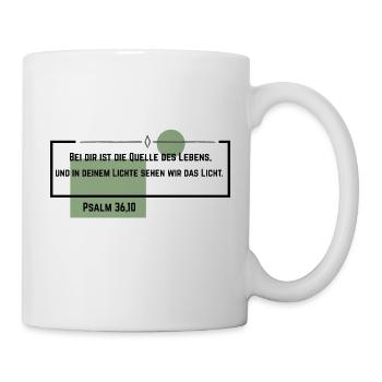 Psalm 36,10 - Tasse - Weiß - Rechts