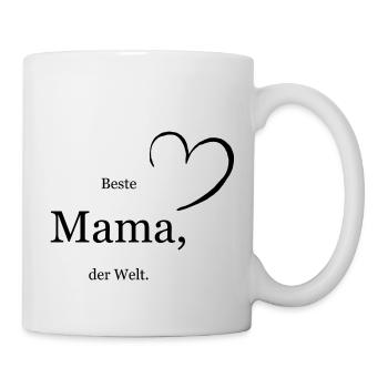 Beste Mama der Welt - Tasse - Weiß - Rechts