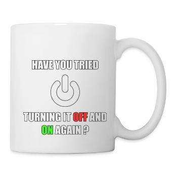 Computer Nerd Informatiker IT Programmierer - Tasse - Weiß - Rechts