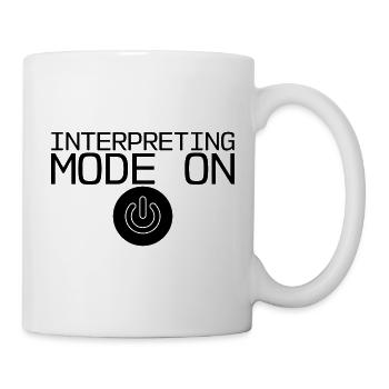 Mode d’interprétation sur 2 - Mug blanc - blanc - Droite