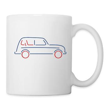 4L vintage ancienne minimaliste - Mug blanc - blanc - Droite