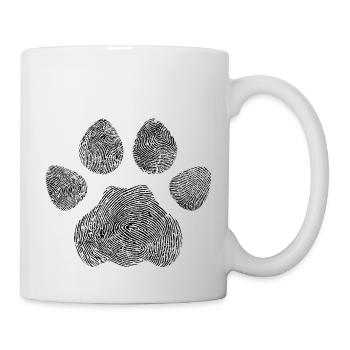 Empreinte chat - Mug blanc - blanc - Droite