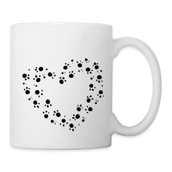 Animal Love Heart for Animals Animal Welfare Shelter - Mug - white - Right