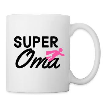 Super granny text with figurine flyer gift idea - Mug - white - Right