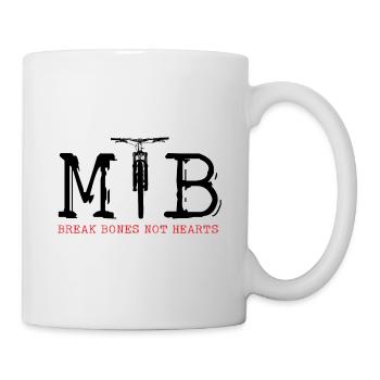 VTT VTT VÉLO DE DESCENTE SE CASSER LES OS PAS - Mug blanc - blanc - Droite