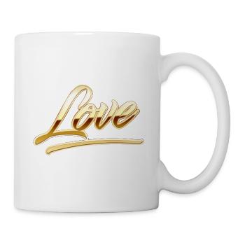 "Love" Gold - Mug - white - Right