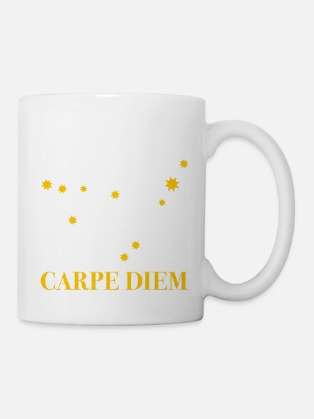 Carpe Diem usa la costellazione diurna Capricorno Deneb - Tazza - bianco