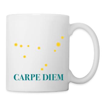 Carpe Diem nutze den Tag Sternbild Steinbock Deneb - Tasse - Weiß - Rechts
